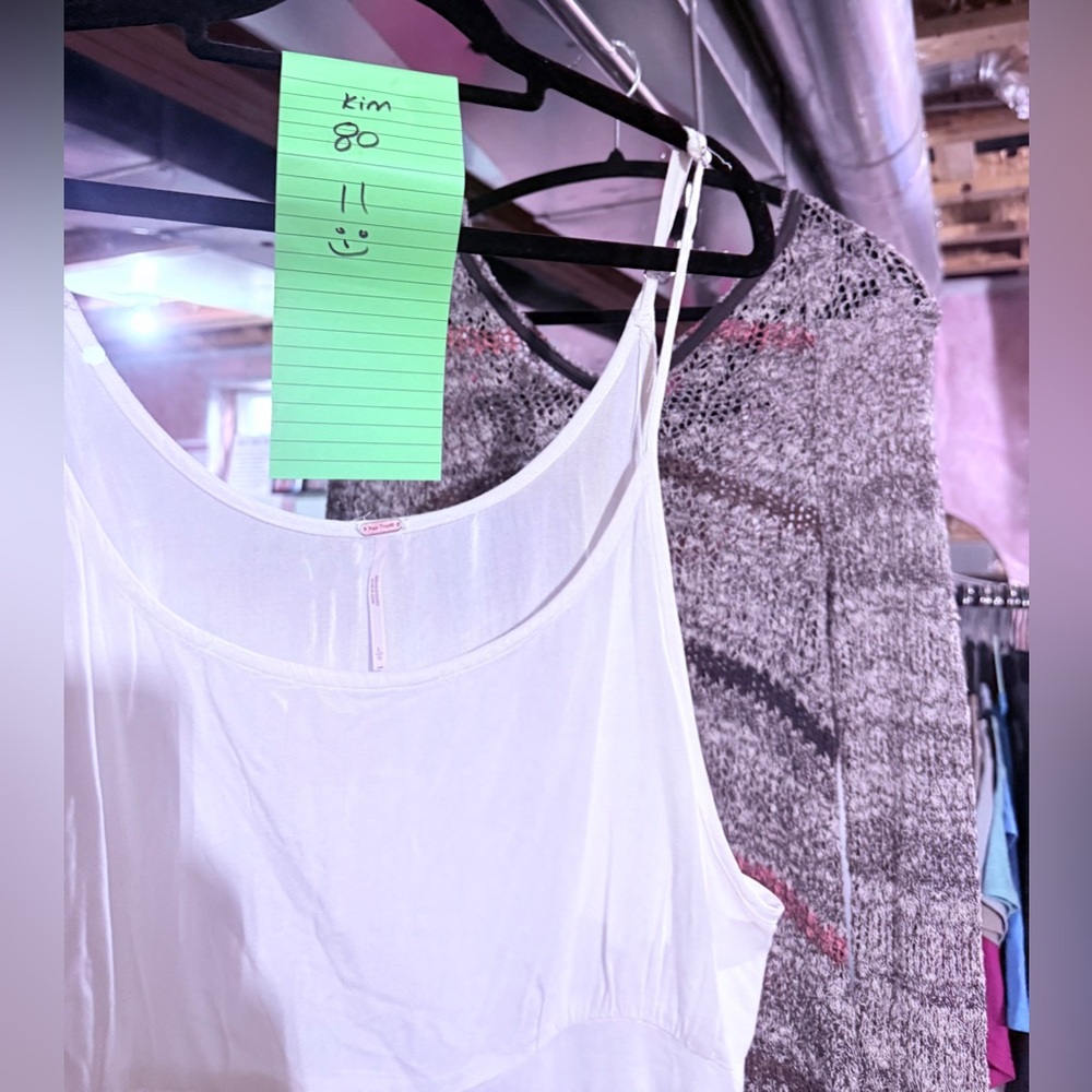 NWOT Free People mini slip dress. Super soft, adjustable straps - Picture 7 of 7